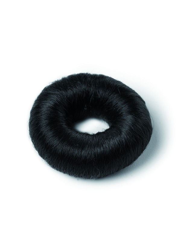 BRAVEHEAD synthetic hair bun, black, L size